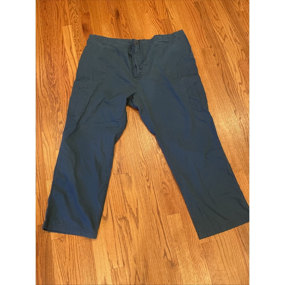 Carhartt Men's Drawstring Work‎ Scrub Pants Ripstop Blue Regular Fit Size 3XL